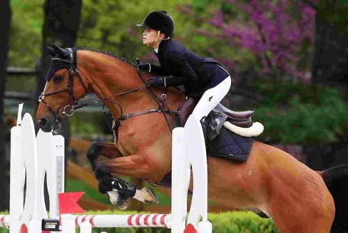 olsendaily:Mary-Kate competing with her horse Fatum at the...