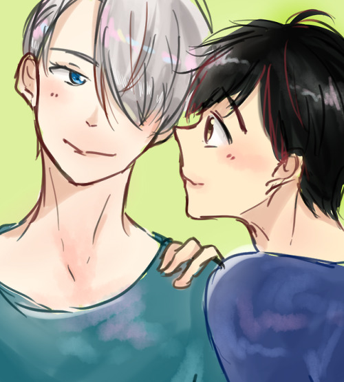 chushiin:happy second anniversary yuri on ice!!drew this a...