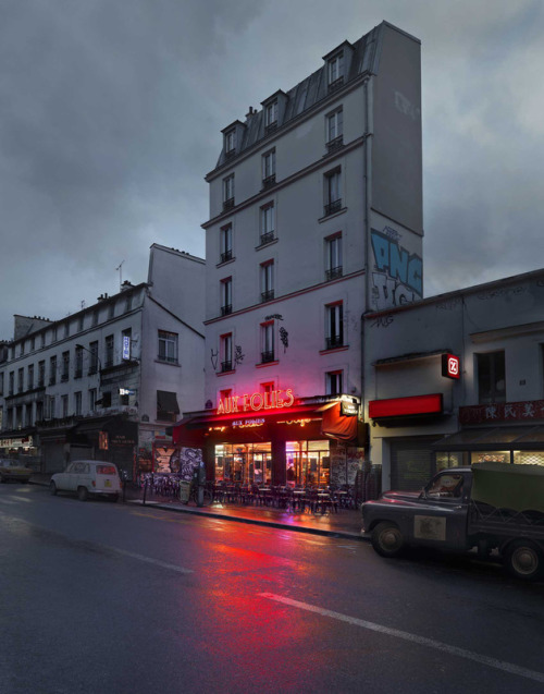 culturenlifestyle:Lost Parisian Cafés Photographed in Rainy...