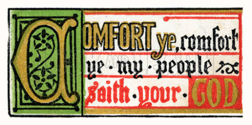 Global Christian Worship Comfort Comfort Now My People Page
