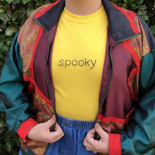 littlealienproducts:hand-embroidered ‘spooky’ halloween...