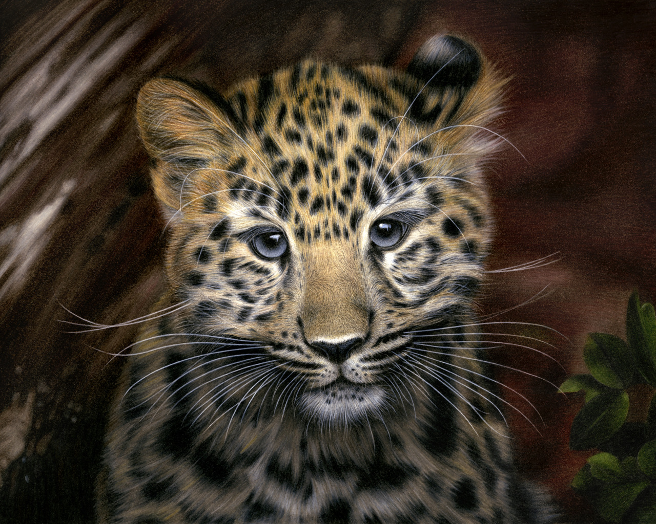 Амурский леопард арт