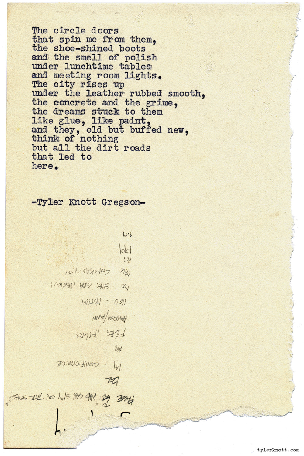 Tyler Knott Gregson — Typewriter Series #1108 by Tyler Knott Gregson...
