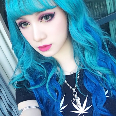 Blue Ombre Hair Tumblr