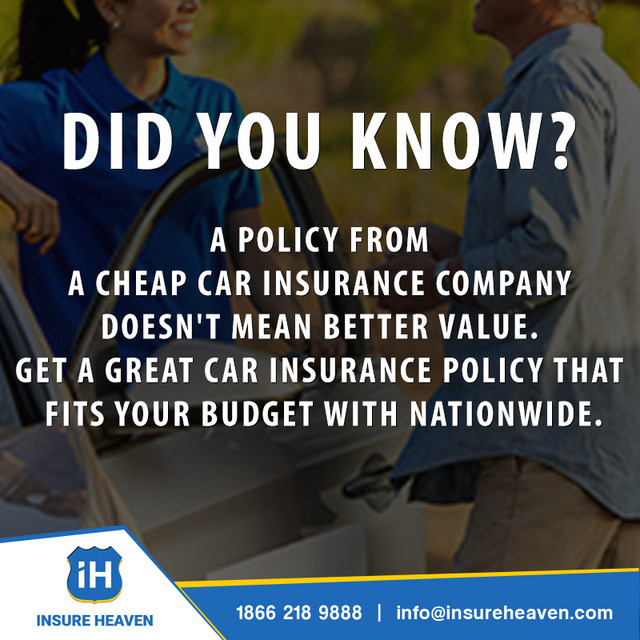 Insure Heaven — A policy from a cheap car insurance company...