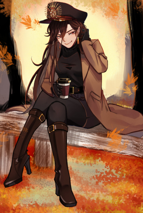 aku-no-homu:Autumn by artist 三月AB (@March_AB)