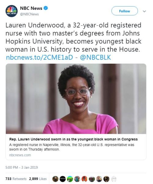 odinsblog:Congratulations to Lauren Underwood, the youngest...