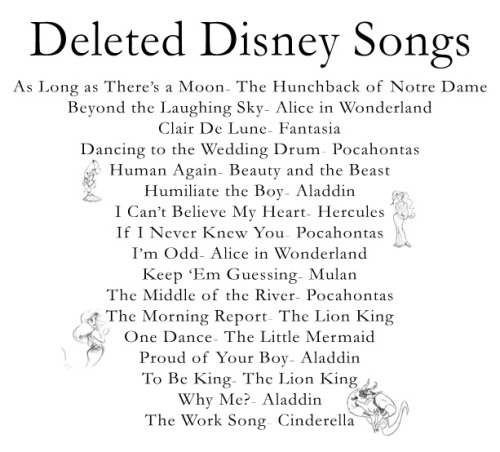 dr3amingofdisn3y:disneyconceptsandstuff:Deleted Disney...