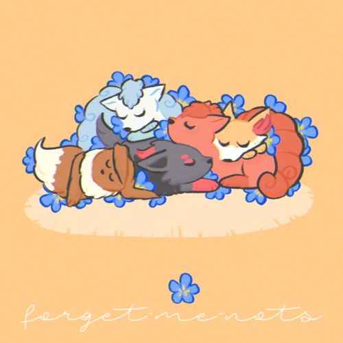 alolan vulpix sleeping