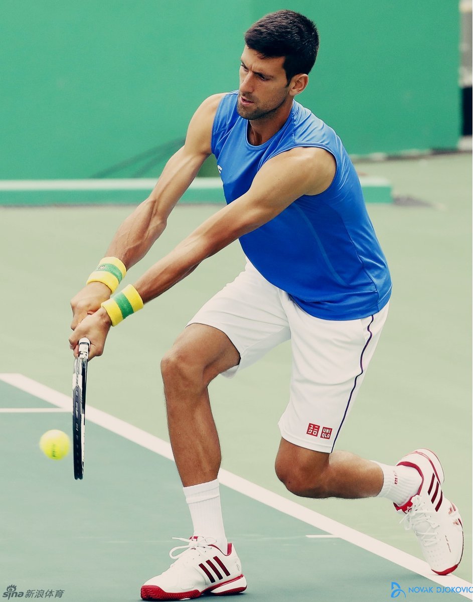 NOVAK DJOKOVIC — Novak at practice on the Centre Court at ...