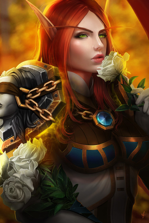 worldofwarcraftart:Priest Aerieondra by Nath. Batemann Source:...