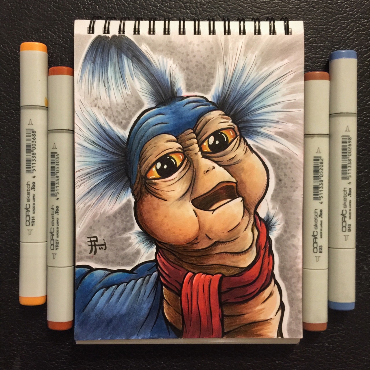 “Never go that way!” - The Worm from #Labyrinth. I love losing myself into my art. #Copic #markers #sketch #drawing #art #artistsoninstagram #movie #popculture #HereAndNow #PrimitiveTool