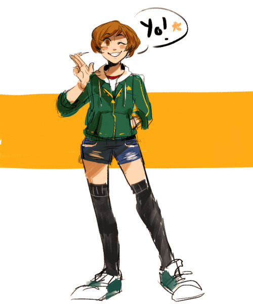 lichiichi:At one point I drew lots of Chie and I was totally...