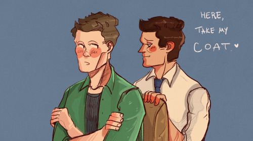 sketchydean:Anonymous said: Destiel sketch, but also Sabriel...