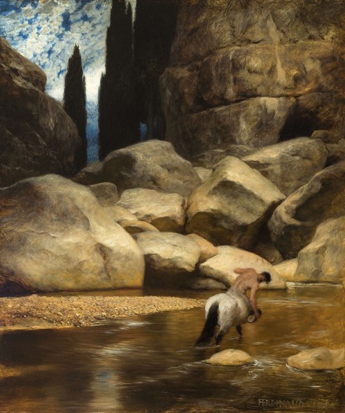 ganymedesrocks:swordfishtrombones:“Lonely Centaur” by...