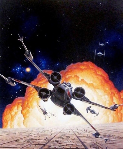 talesfromweirdland:Star Wars merchandise art by Ralph McQuarrie....