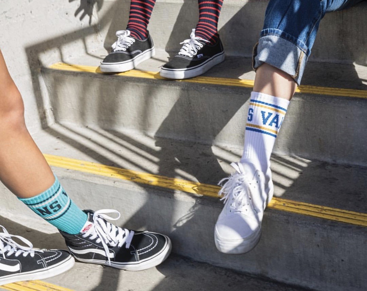 Trend Alert: Vans & Crew Socks. The days of hiding... - Vans Girls