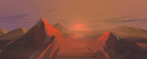 Some quick paint and color studies! About 30 minutes to an hour....