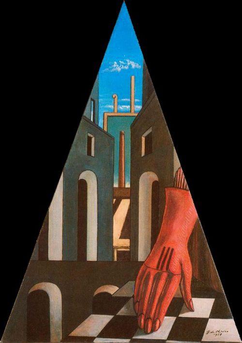 artist-dechirico:Metaphysical Triangle, Giorgio de...