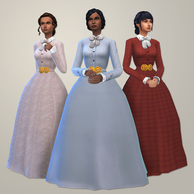 1800s Sims 4 Dresses