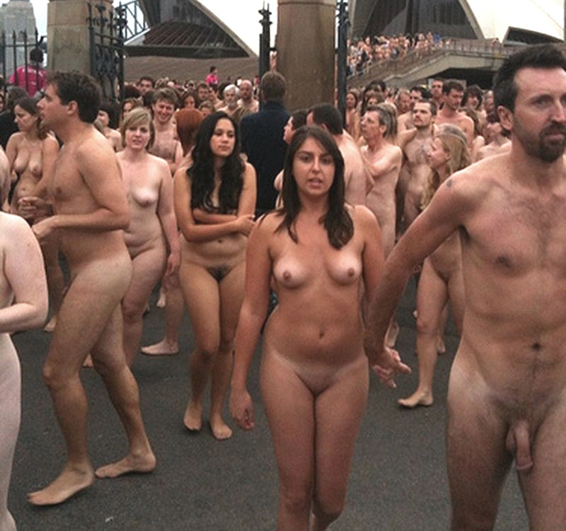 Nude Beach Photos - Nudist Group Pics. crowd. 