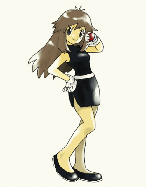 smalove1:The Classic style of Trainer Blue from Pokemon...