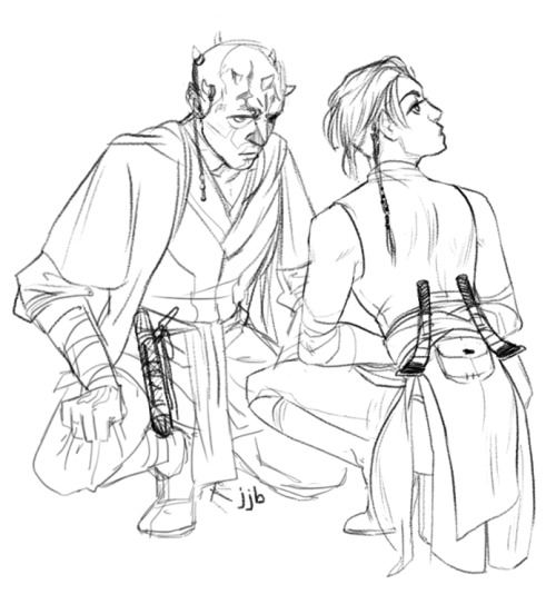 jasjuliet:It makes him very nervous to be around Padawan Asajj...