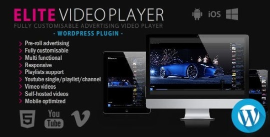 Elite Video Player v4.4 – WordPress plugin Nulled