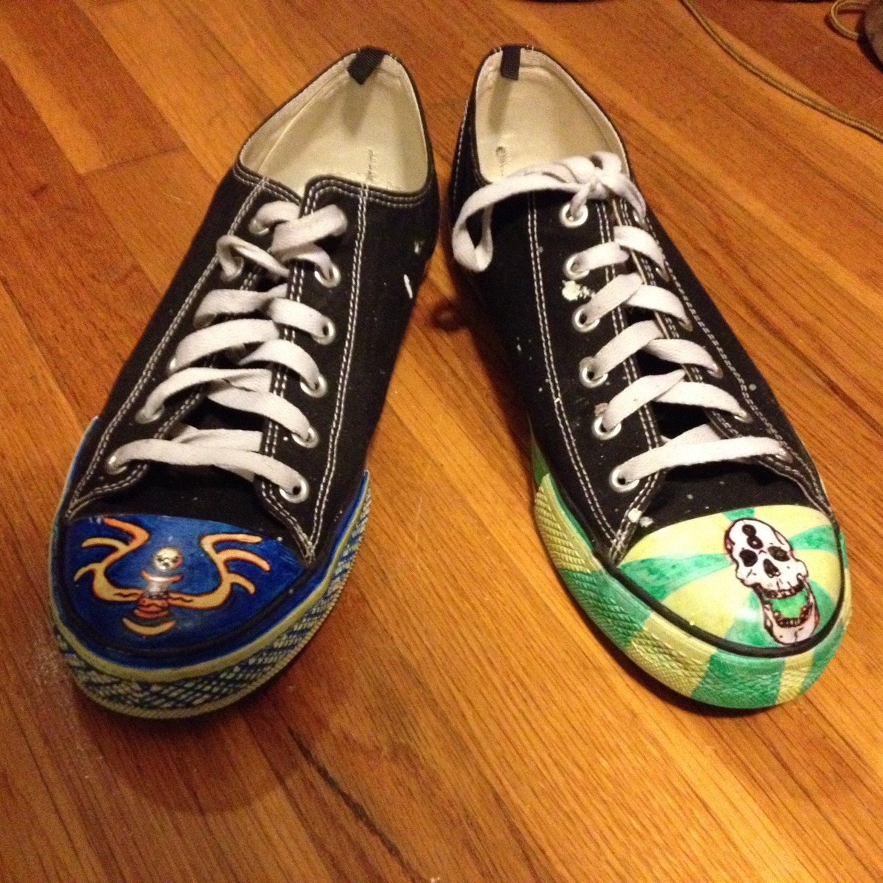 I Am The Sloss Man — Added more detail to my custom shoe art