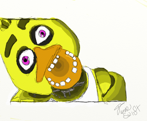 Drawing of Chica I did.