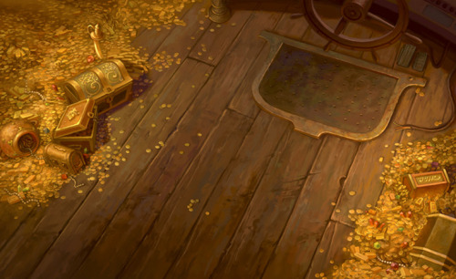 scurviesdisneyblog:Treasure Planet backgrounds by Scott...