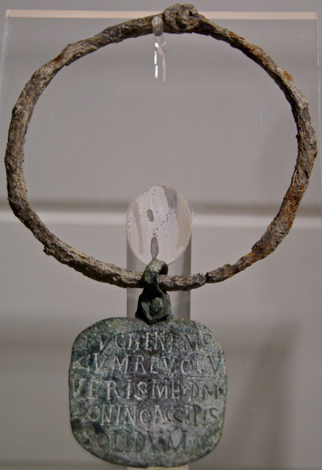 Roman Slave Collar With Inscription “I Have Fled,... - Museum Of Artifacts