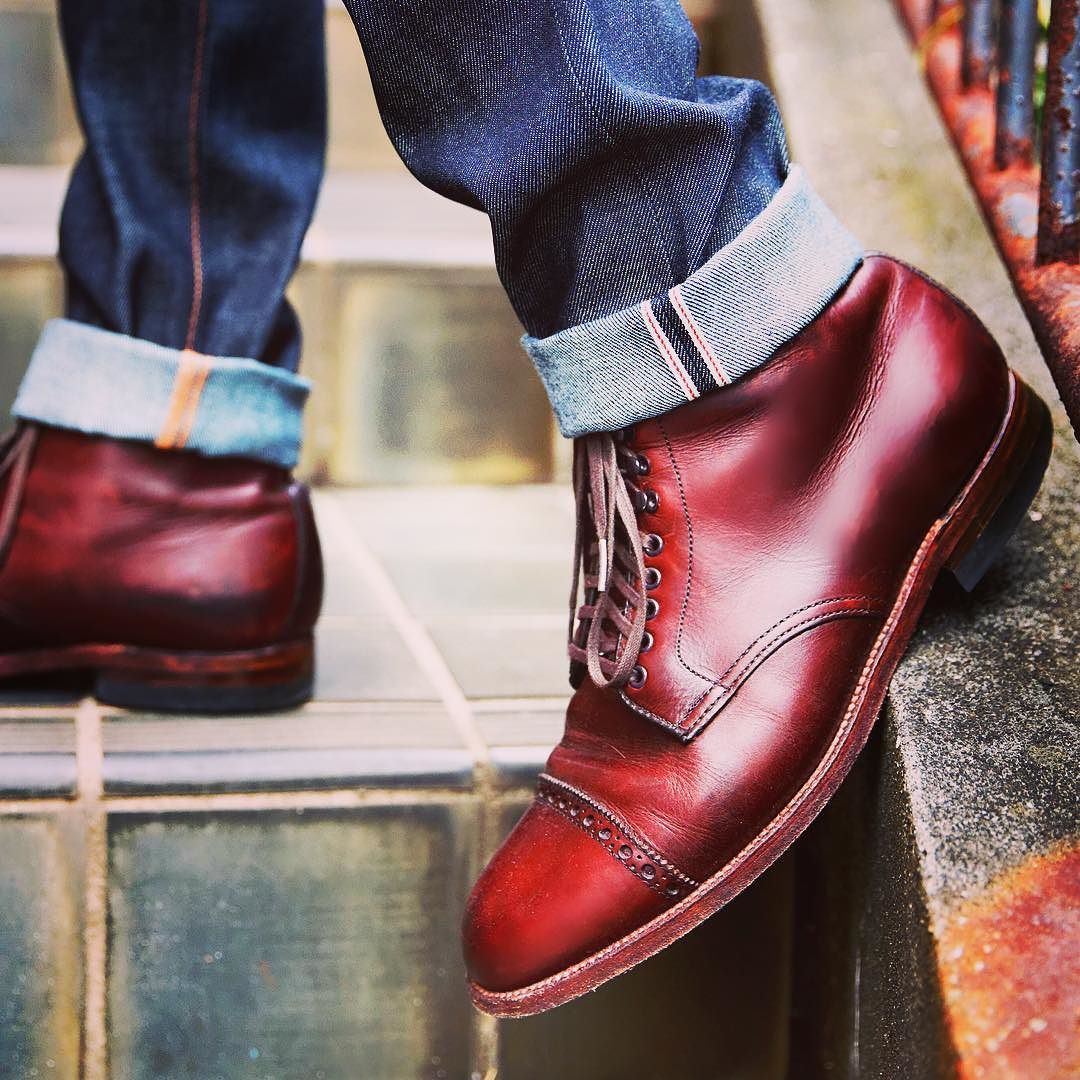 Under my skin — selvedge-socks-shoes: “Classic red selvedge.