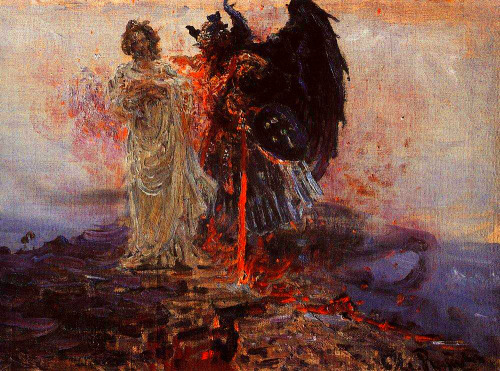 nigra-lux:REPIN, Ilya (1844-1930)Follow me, Satan (Иди за...