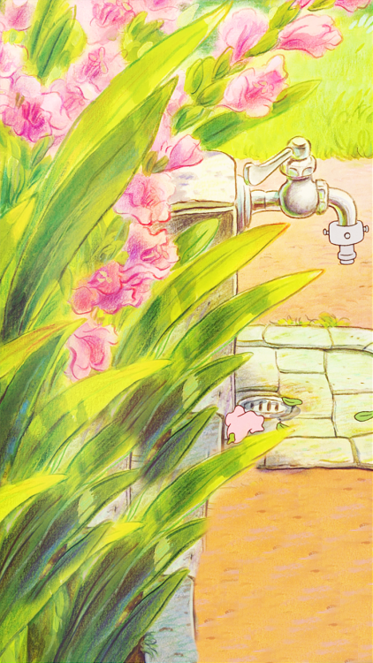 aprettyfire:Ghibli + Flowers