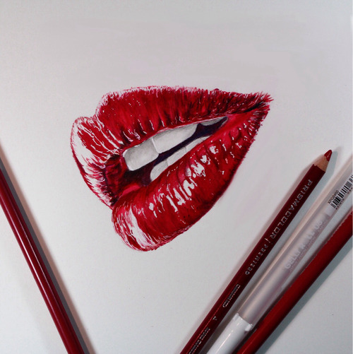 lips drawing on Tumblr