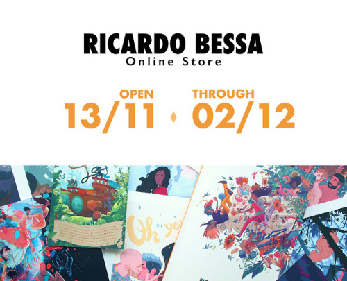 ricardobessa:Online Store now open, through to Dec. 2nd!Art...