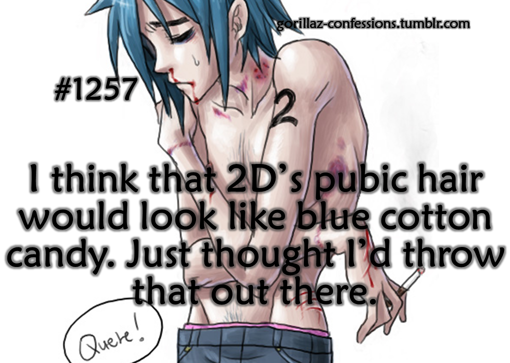 Gorillaz Confessions I Think That 2d S Pubic Hair Would Look