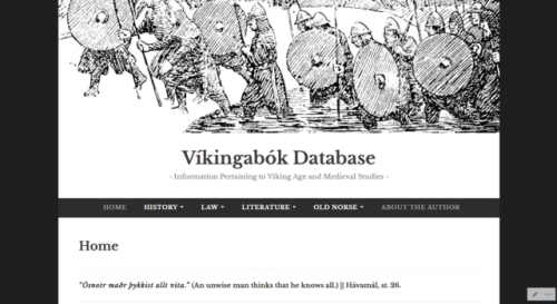 fjorn-the-skald:The Víkingabók Database Website has been...