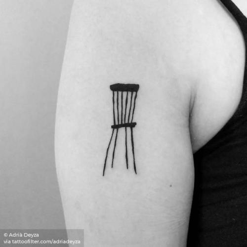 By Adrià Deyza, done at Unikat Tattoos, Berlin.... small;furniture;bicep;chair;adriadeyza;facebook;blackwork;twitter;other;illustrative;upper arm
