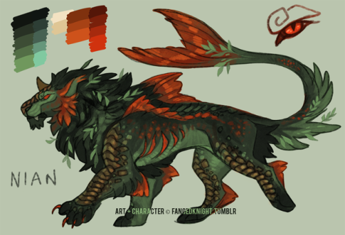 fangedknight:another few monsters i’ve designed lately; nian,...