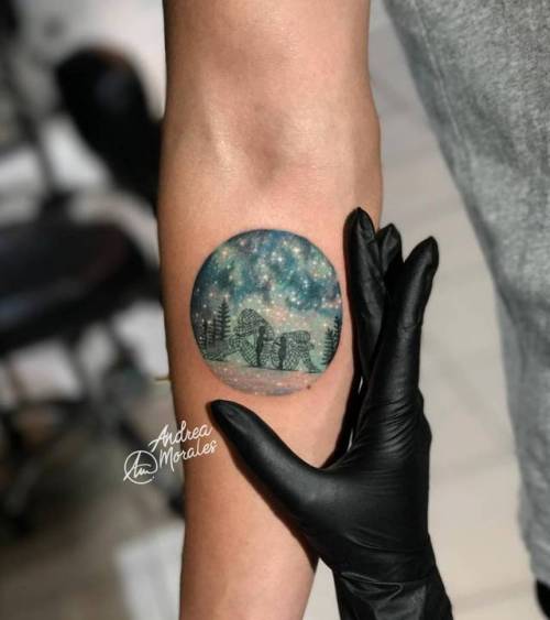 By Andrea Morales, done at First Class Tattoo, Manhattan.... art;children;small;andreamorales;tiny;ifttt;little;inner forearm;medium size;alexander milov;other;illustrative
