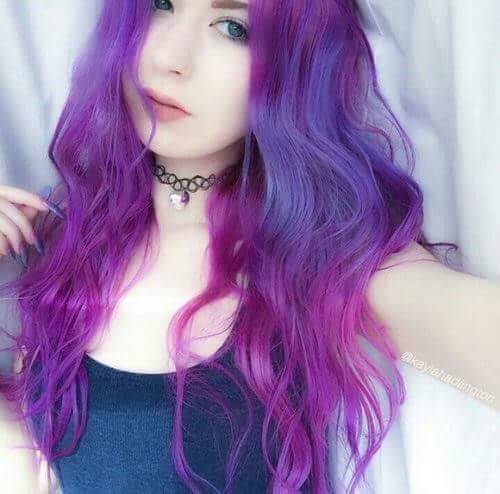 violet hair on Tumblr