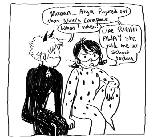 ladybeug:quick warmup comic! very fast very sketchy, 1 line is...