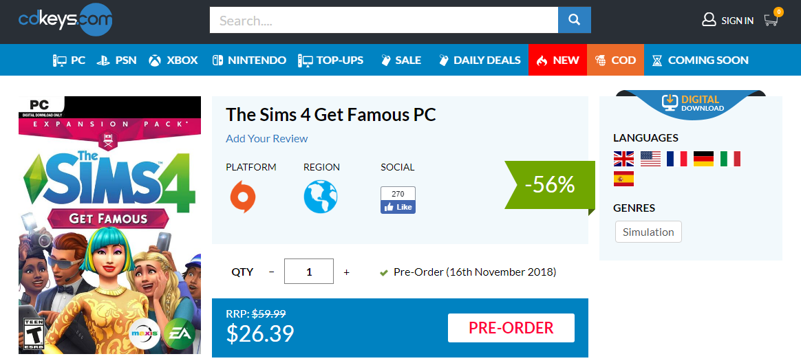 Pre-Order The Sims 4 Get Famous Expansion Pack at... - SimsVIP