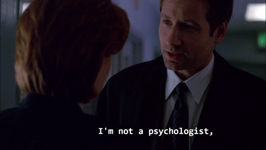 Fox Mulder, an Oxford educated psychologist.