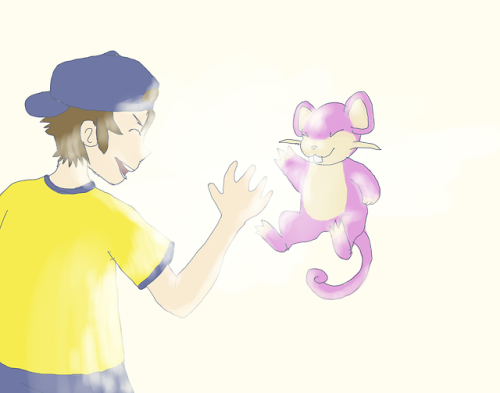 desklampscribblings:Top Percentage!Joey and Rattata are so...