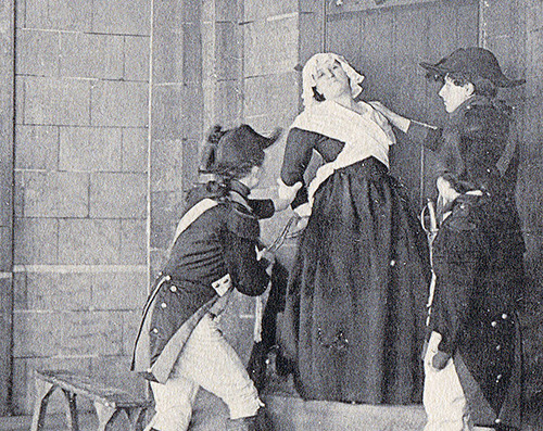 Marie Antoinette in the Conciergerie. From Marie Antoinette: a historical tableau in verse by Edward Montier. Late 19th or early 20th century.  . [source: my scan]