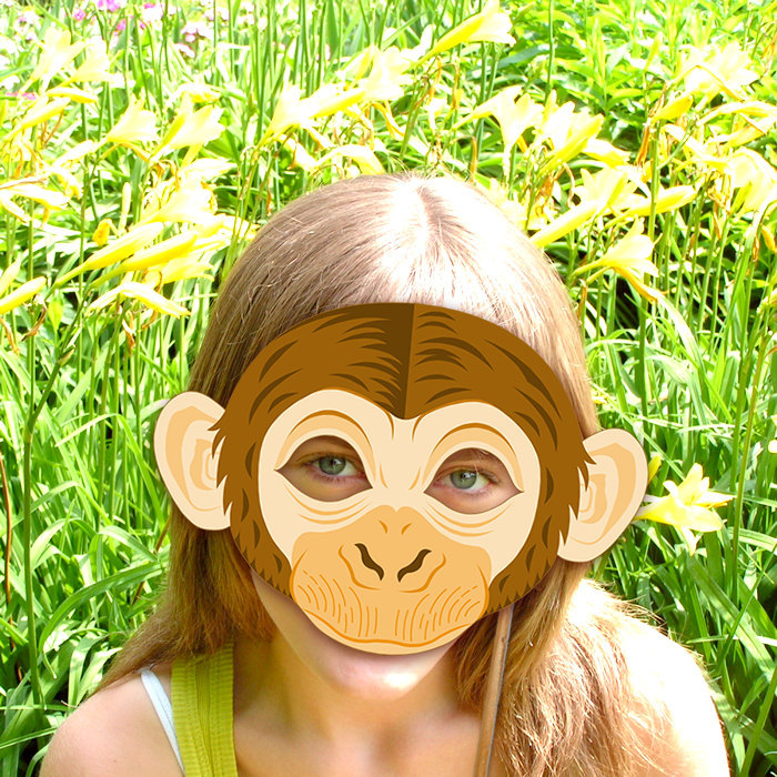 It's just a picture of Printable Monkey Mask in handmade animal This is an image of Printable Monkey Mask in handmade animal