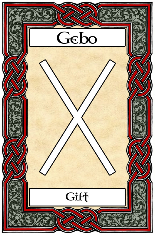 Rune of the Week Gebo Translation “gift” Into The Deep